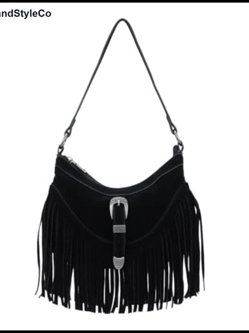 Fringe Hobo Purse Tassel Shoulder Bag Vintage Suede Handbag Hippie Western